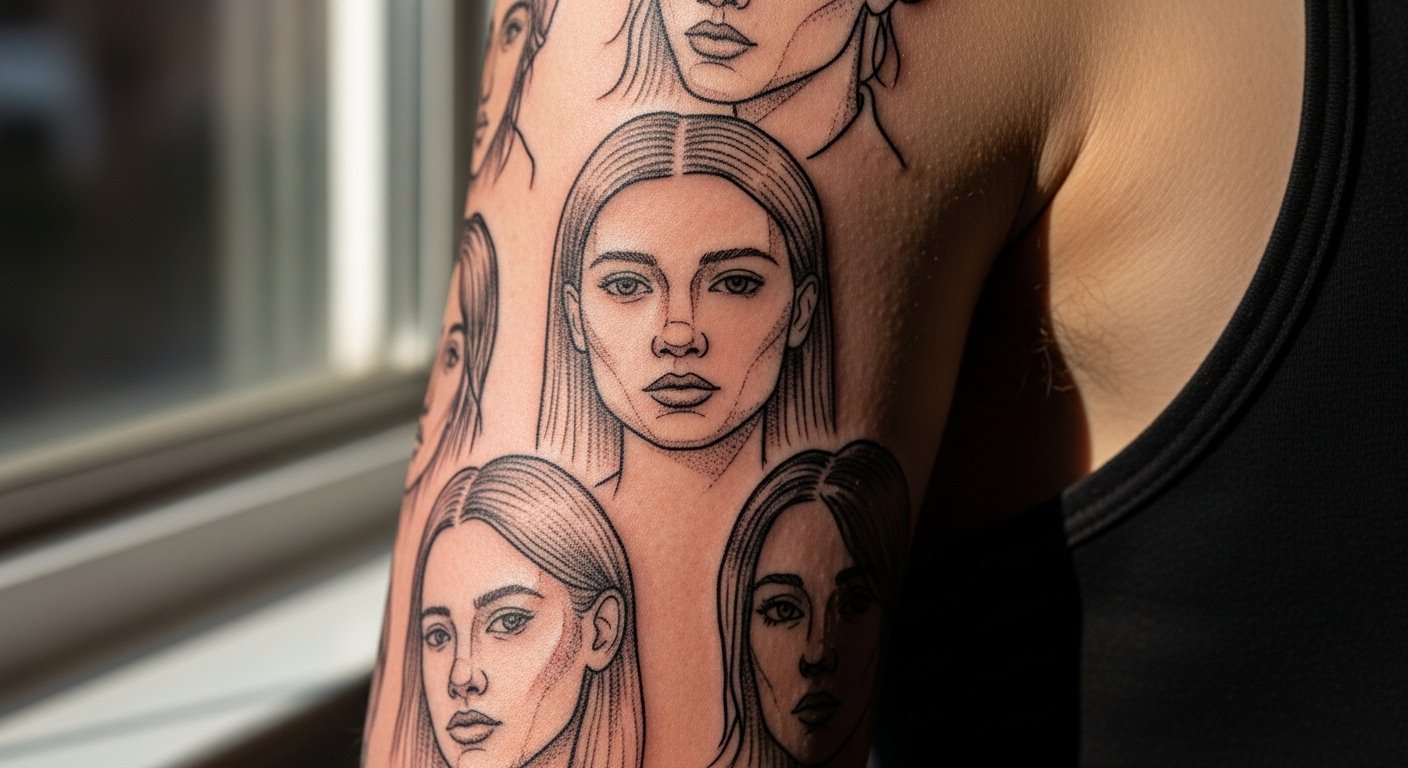 17 Cool Sketch Style Tattoo Sleeve Ideas for Women