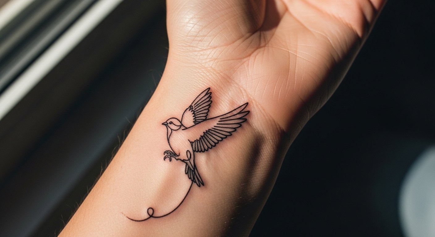 17 Minimalist One Line Tattoo Ideas You Will Love