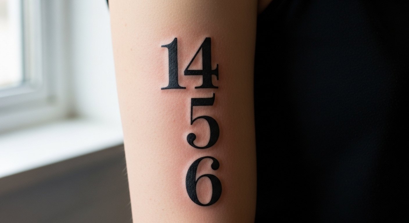 17 Unique Number Tattoo Fonts Inspo You Will Use
