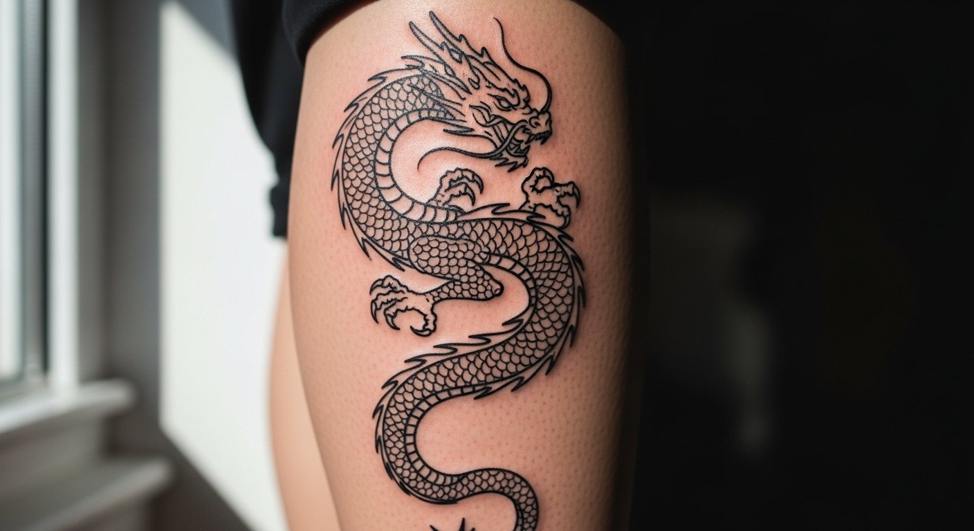 21 Bold Full Leg Tattoo Drawings for Men